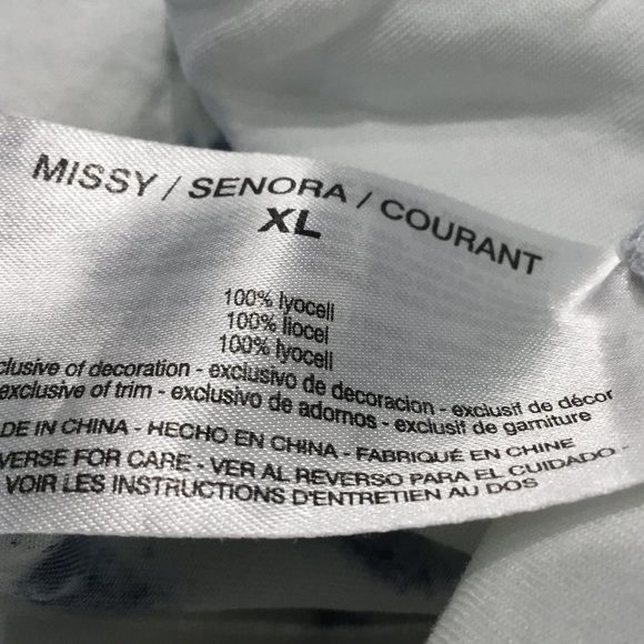 Vintage America Tie Dye Scoop Tie Neck Tunic - Picture 4 of 4